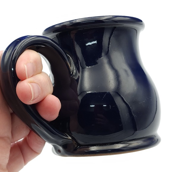 Deneen Pottery Snowbird Mountain‎ Lodge Hand-Thrown Dark Blue Robbinsville NC - Picture 6 of 7